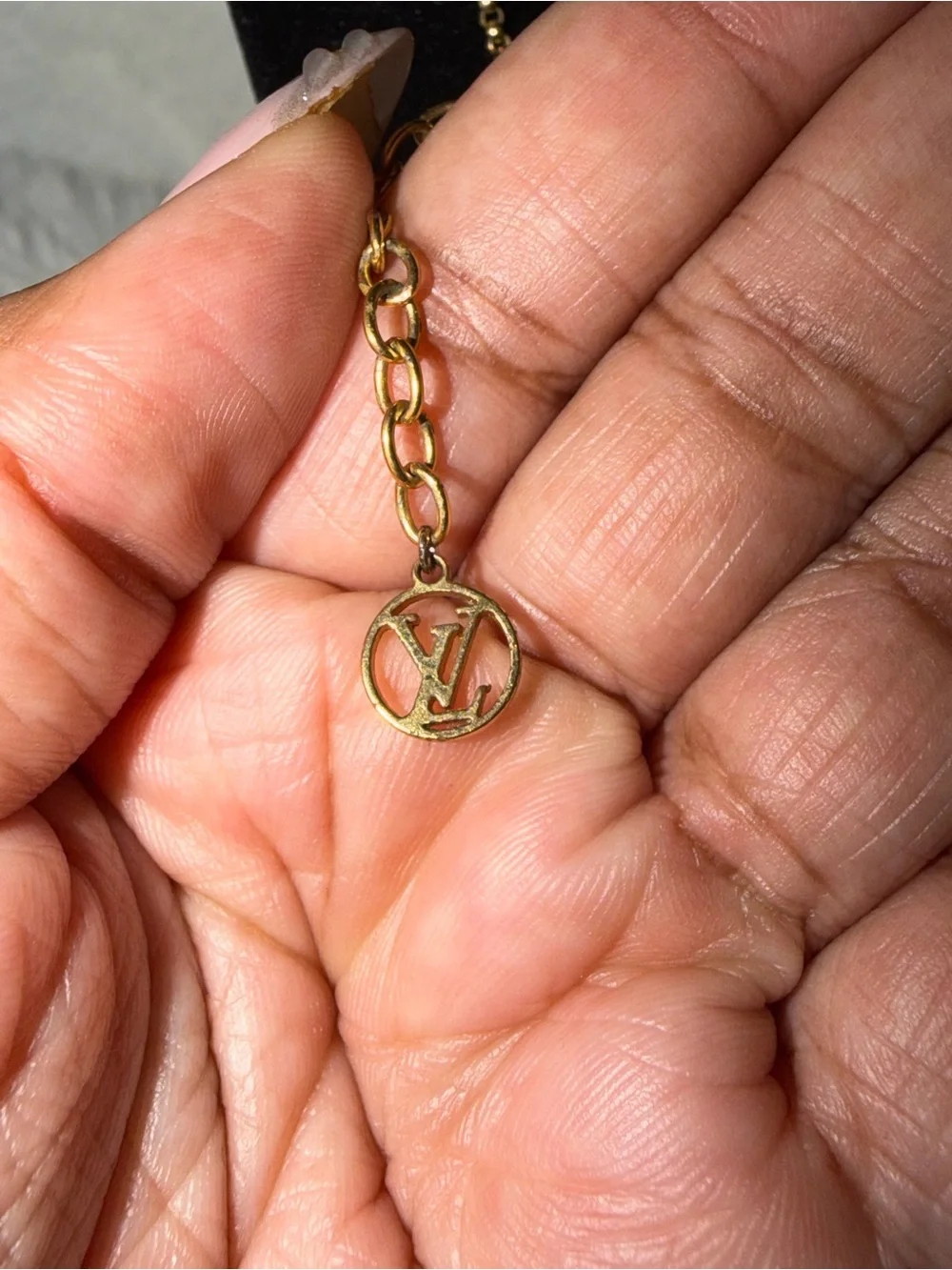Louis Vuitton Gold Louise By Night Necklace